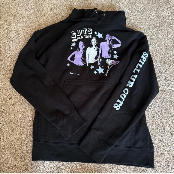 Tops - Black Hoodie from Olivia Rodrigo Tour